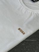 Camiseta Hugo Boss - Branca  - Seda Pima