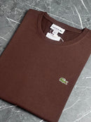 Camiseta Lacoste - Marrom - Algodão Egípcio
