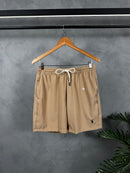 Short Tactel Premium Polo Ralph Lauren - Marrom Claro