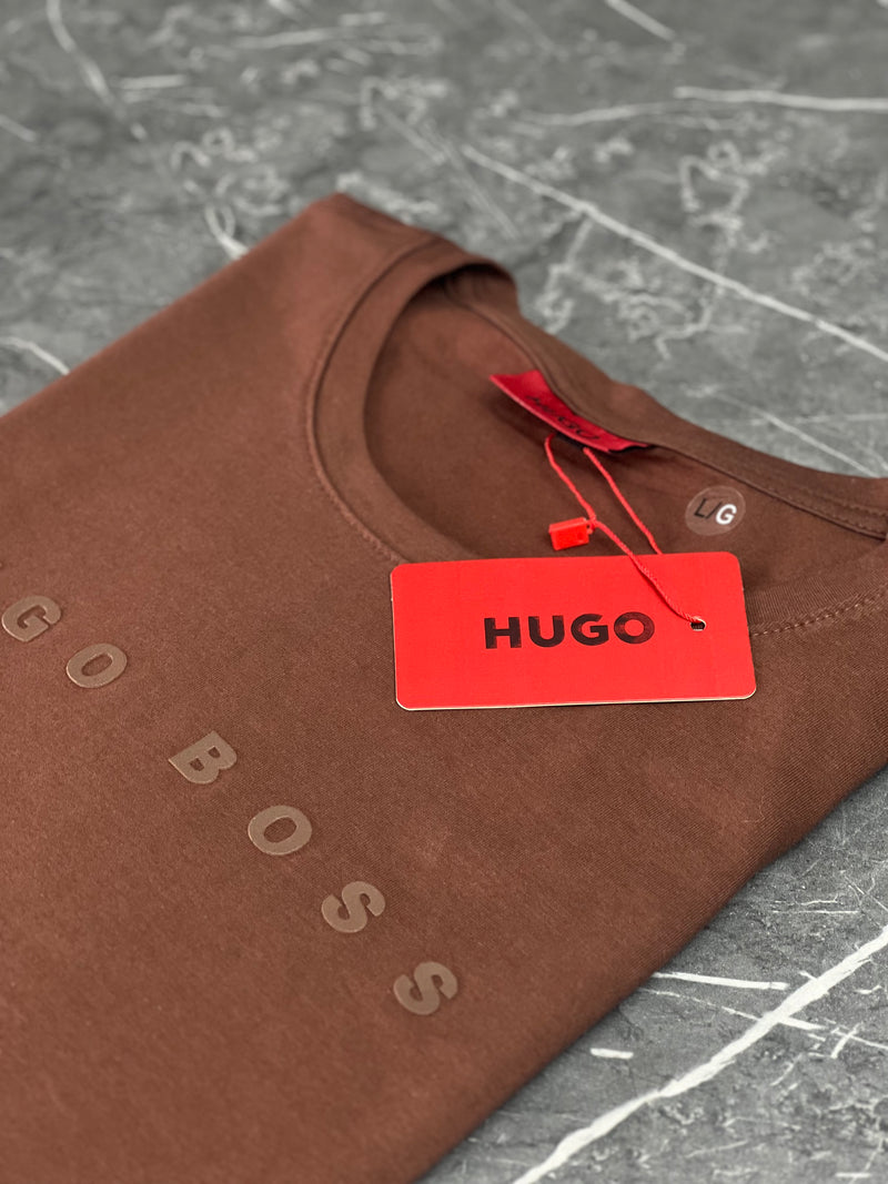 Camiseta Hugo Boss - Marrom - T-shirt Peruana