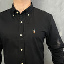 Camisa Social Polo Ralph Lauren Oxford - Preta