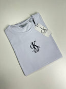 Camiseta Calvin Klein - Branca Militar - Algodão Egípcio