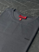 Camiseta Hugo Boss - Cinza - Seda Pima