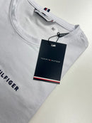 Camiseta Tommy Hilfiger - Branca  - Algodão Egípcio