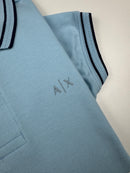 Camisa Gola Polo Armani Exchange   - Azul Bebê