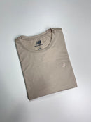 Camiseta New Balance - Bege  - Algodão Egípcio