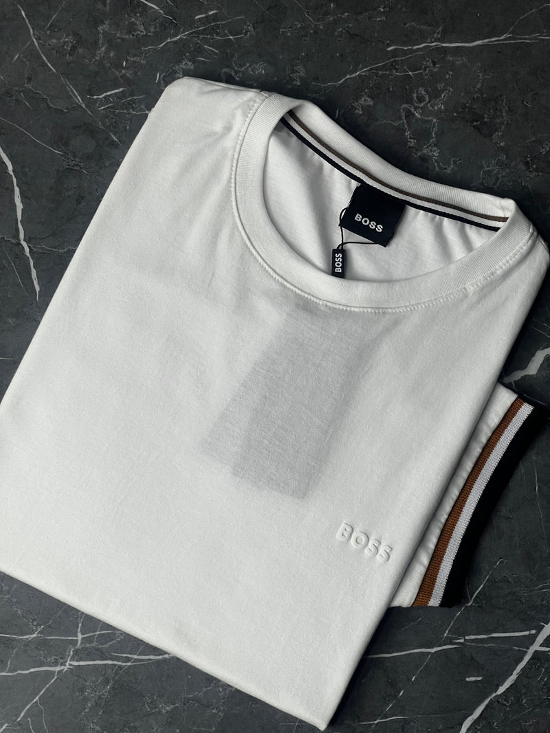 Camiseta Hugo Boss - Branca - Seda Pima