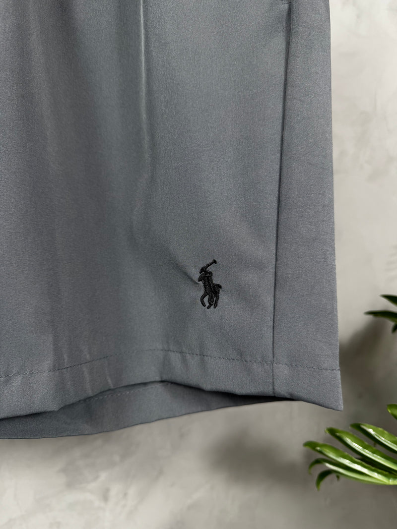 Short Tactel Premium Polo Ralph Lauren - Cinza