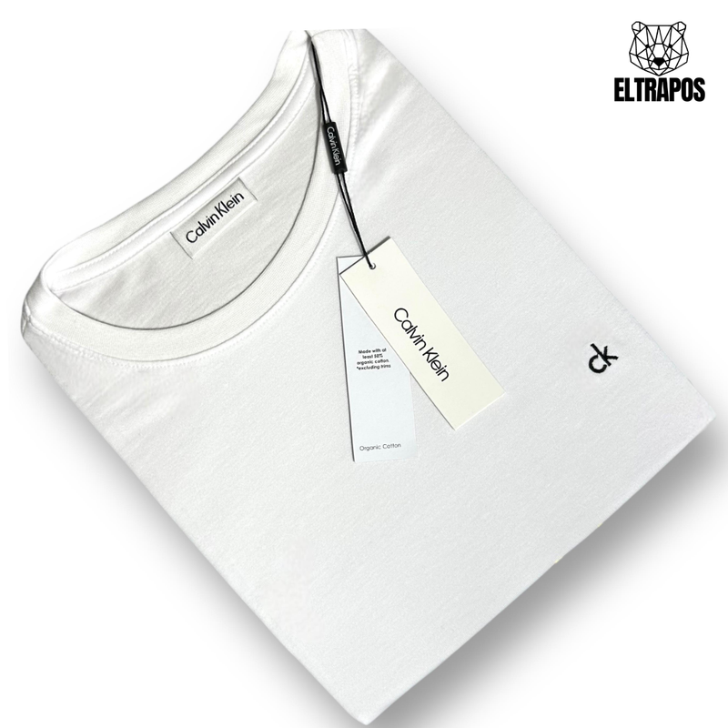 Camiseta Calvin Klein - Branca - Seda Pima
