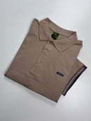 Camisa Gola Polo Hugo Boss - Marrom