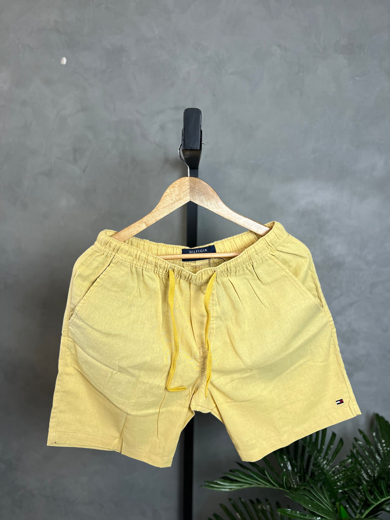 Short Linho Tommy Hilfiger- Amarelo