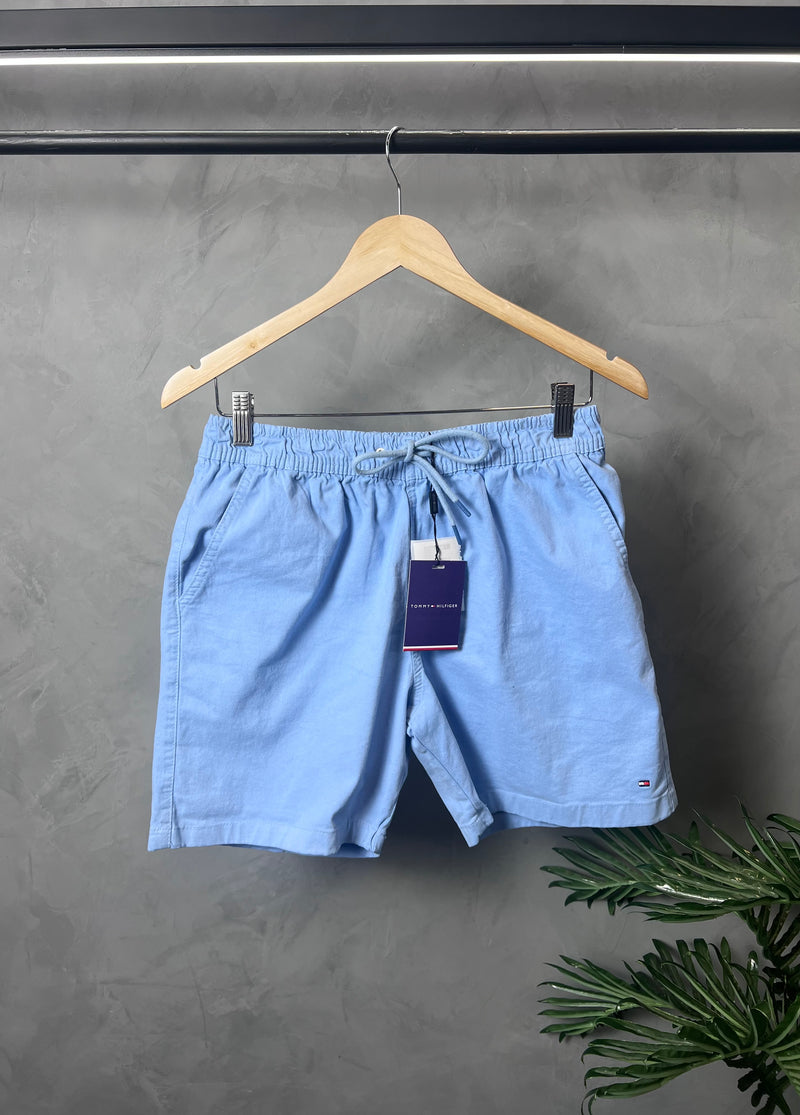 Short Sarja Tommy Hilfiger - Azul Bebê