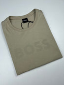 Camiseta Hugo Boss - Bege -  Pima Chinese Soft Touch