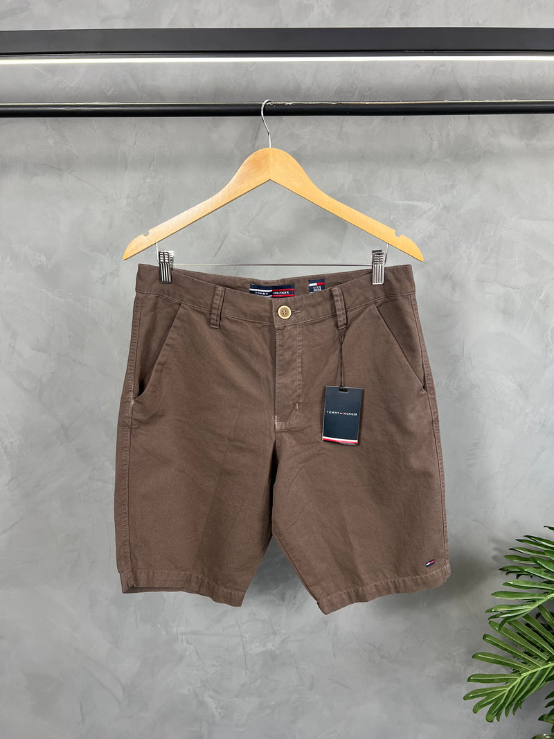 Bermuda Sarja Tommy Hilfiger - Marrom