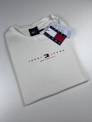 Camiseta Tommy Jeans - Off White - Pima Strech
