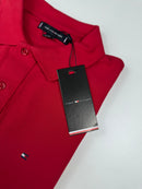 Camisa Gola Polo Tommy Hilfiger - Vermelha