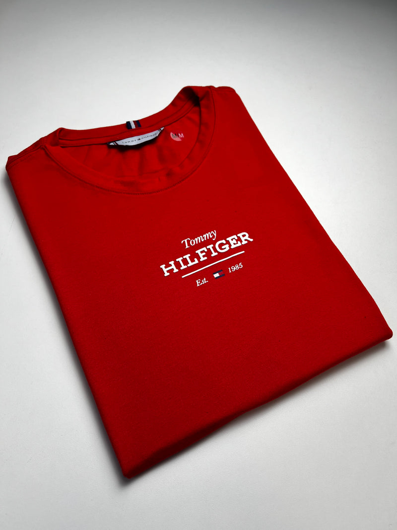 Camiseta Tommy Hilfiger - Vermelha - Algodão Egípcio