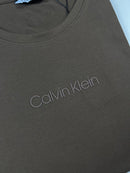 Camiseta Calvin Klein - Marrom - Algodão Egípcio