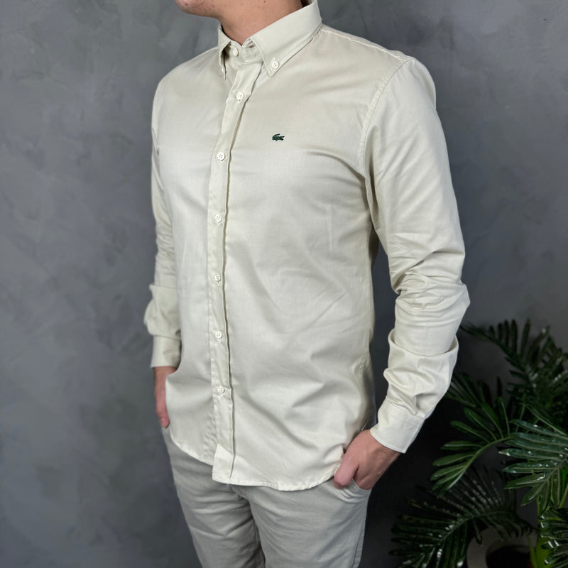Camisa Social Lacoste - Bege
