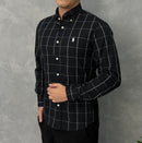 Camisa Social Polo Ralph Lauren Oxford - Xadrez Preta
