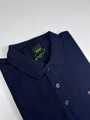 Camisa Gola Polo Hugo Boss - Azul Marinho
