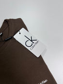Camiseta Calvin Klein - Marrom  - Algodão Egípcio