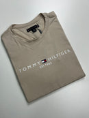 Camiseta Tommy Hilfiger - Bege - Algodão Egípcio