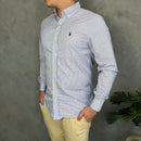 Camisa Social Polo Ralph Lauren Oxford - Xadrez BR/AZ