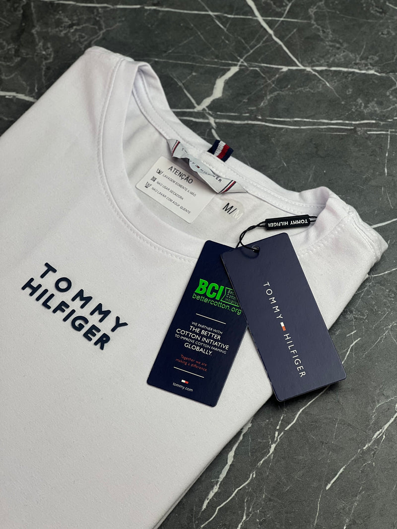 Camiseta Tommy Hilfiger - Branca - Algodão Egípcio