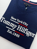 Camiseta Tommy Hilfiger - Azul Marinho - Seda Pima