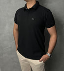 Camisa Gola Polo Lacoste Paris -  Preta