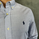 Camisa Social Polo Ralph Lauren Oxford - Xadrez BR/AZ