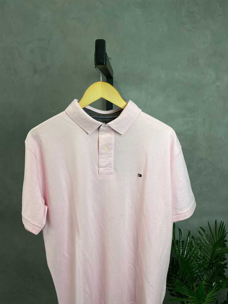 Camisa Gola Polo Tommy Hilfiger - Rosa