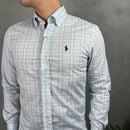 Camisa Social VRD/AZ Polo Ralph Lauren Oxford - Xadrez