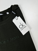 Camiseta Calvin Klein - Verde Militar  - Algodão Egípcio