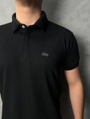 Camisa Gola Polo Lacoste Paris -  Preta