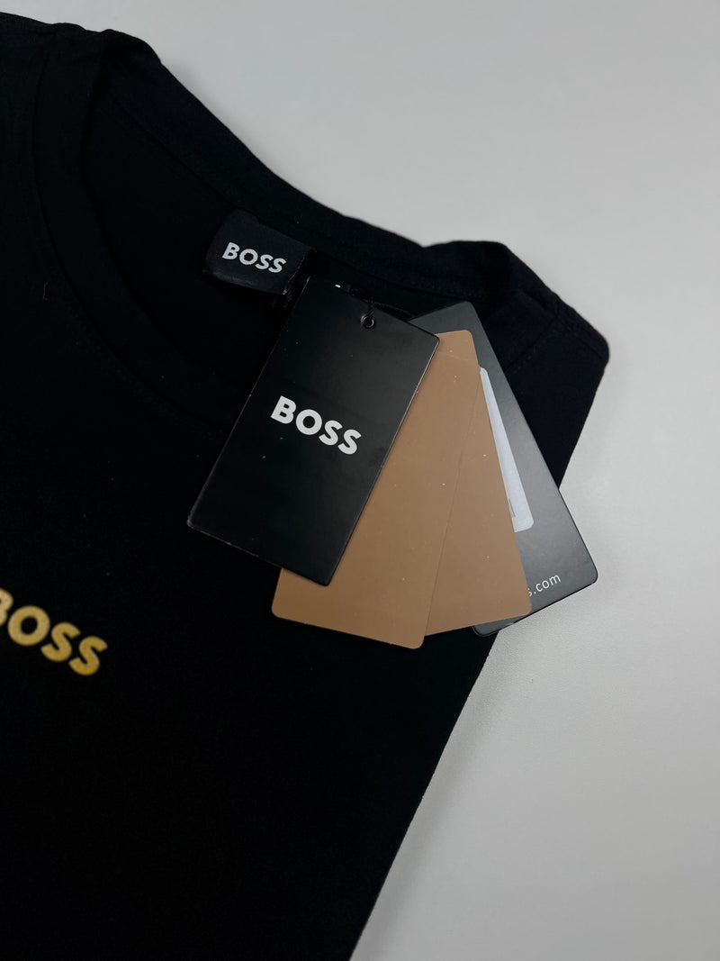 Camiseta Hugo Boss - Preta - Algodão Egípicio
