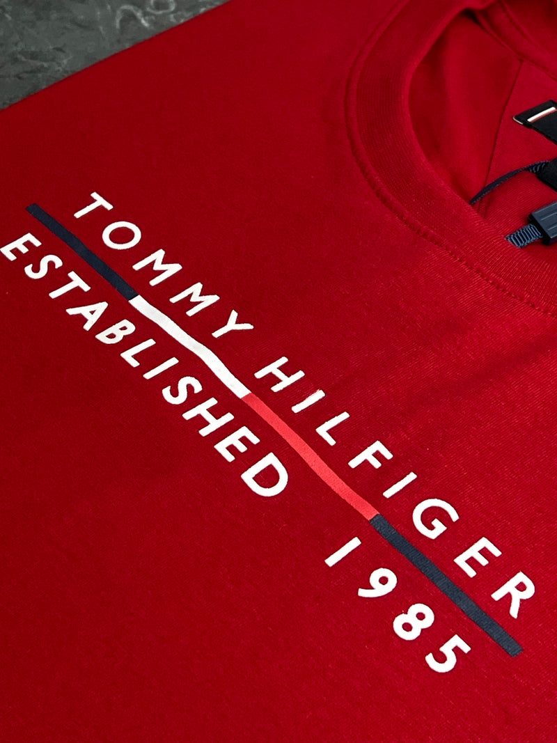 Camiseta Tommy Hilfiger - Vermelha - Seda Pima