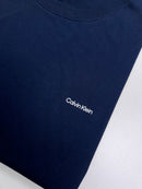 Camiseta Calvin Klein - Azul Marinho -  Pima Chinese Soft Touch