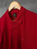 Camisa Gola Polo Hugo Boss -  Vermelha