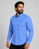 Camisa Social Azul  Polo Ralph Lauren Oxford - Xadrez