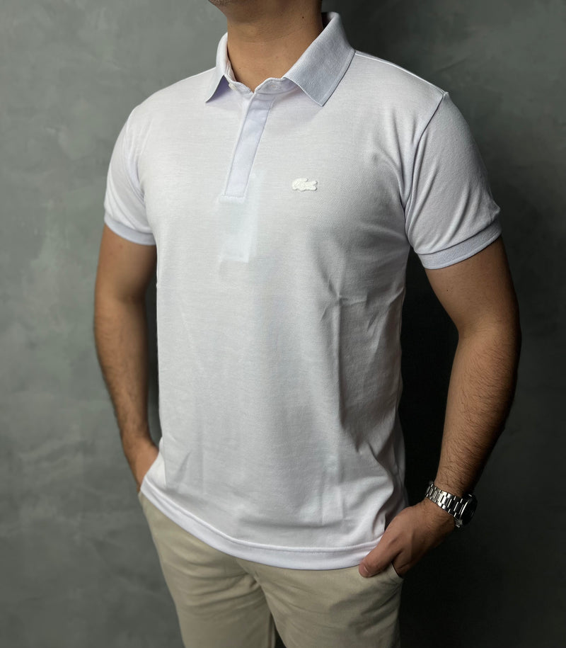 Camisa Gola Polo Lacoste Paris - Branca