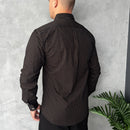 Camisa Social Polo Ralph Lauren Oxford - Xadrez Preta