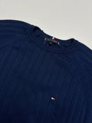 Suéter Tommy Hilfiger Importado Gola Redonda  - Azul Marinho