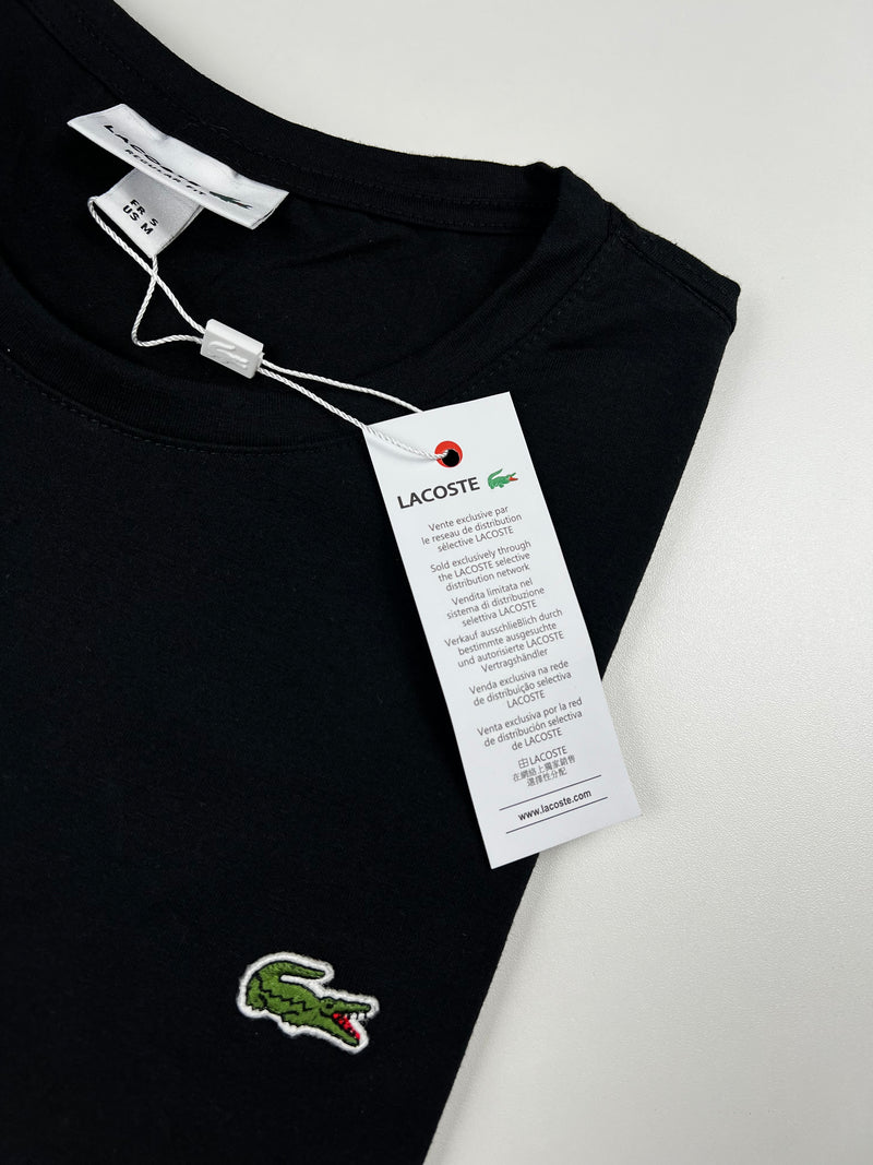 Camiseta Lacoste - Preta - Algodão Egípicio