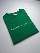 Camiseta Tommy Hilfiger - Verde - Algodão Egípcio