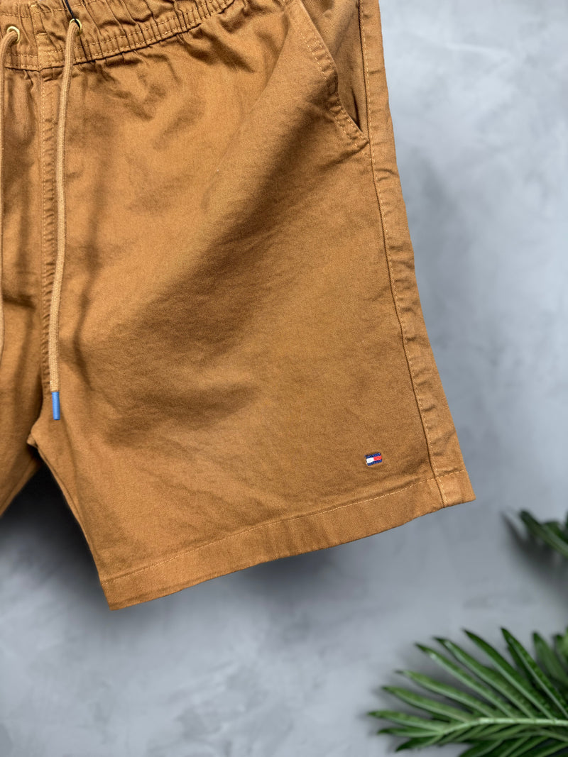 Short Sarja - Tommy Hilfiger - Marrom