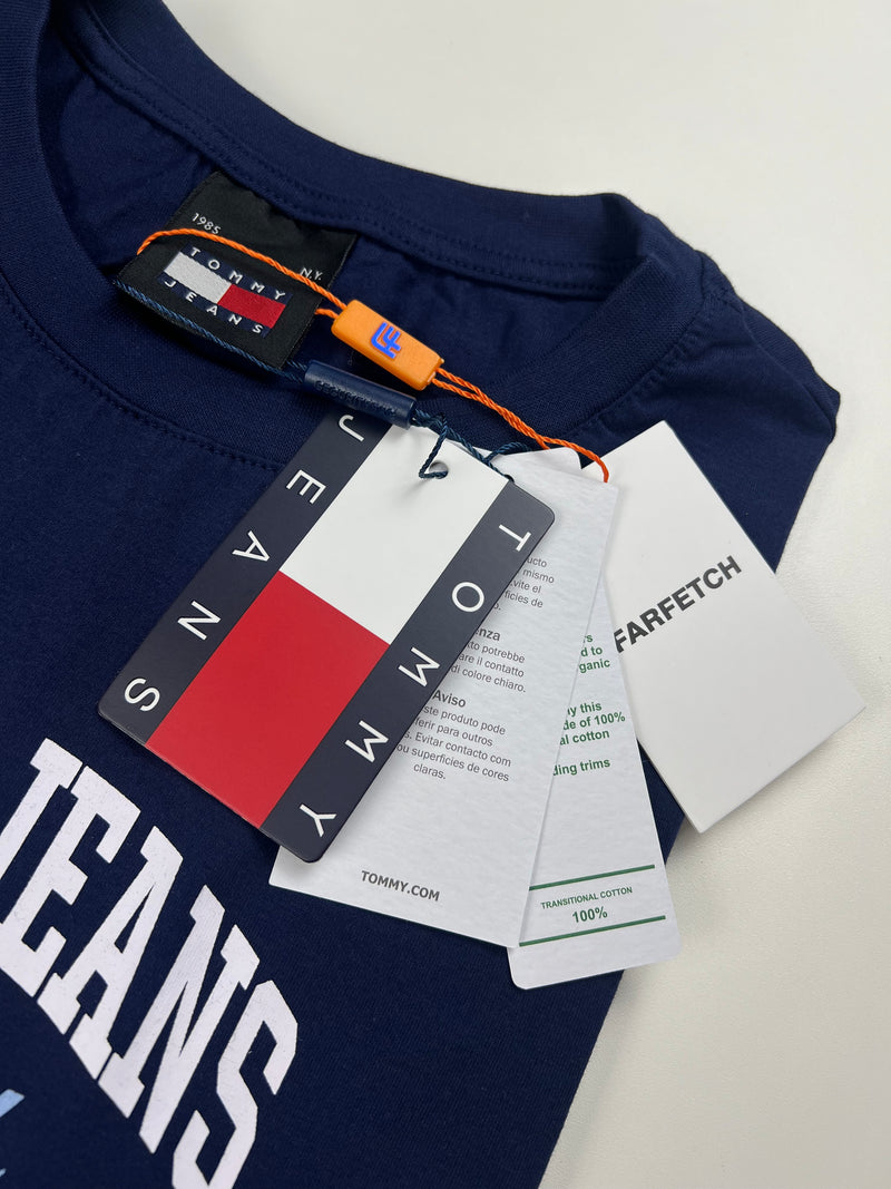 Camiseta Tommy Jeans - Azul Marinho - Seda Pima