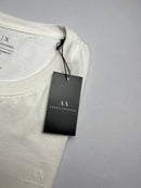Camiseta Armani Exchange - Off White - Seda Pima