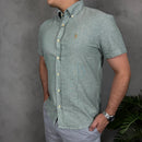 Camisa Social Manga Curta Polo Ralph Lauren - Verde - Linho